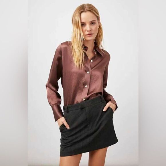 Rails Andrea Top in Nutmeg brown.  Size Large NWT - Picture 1 of 10